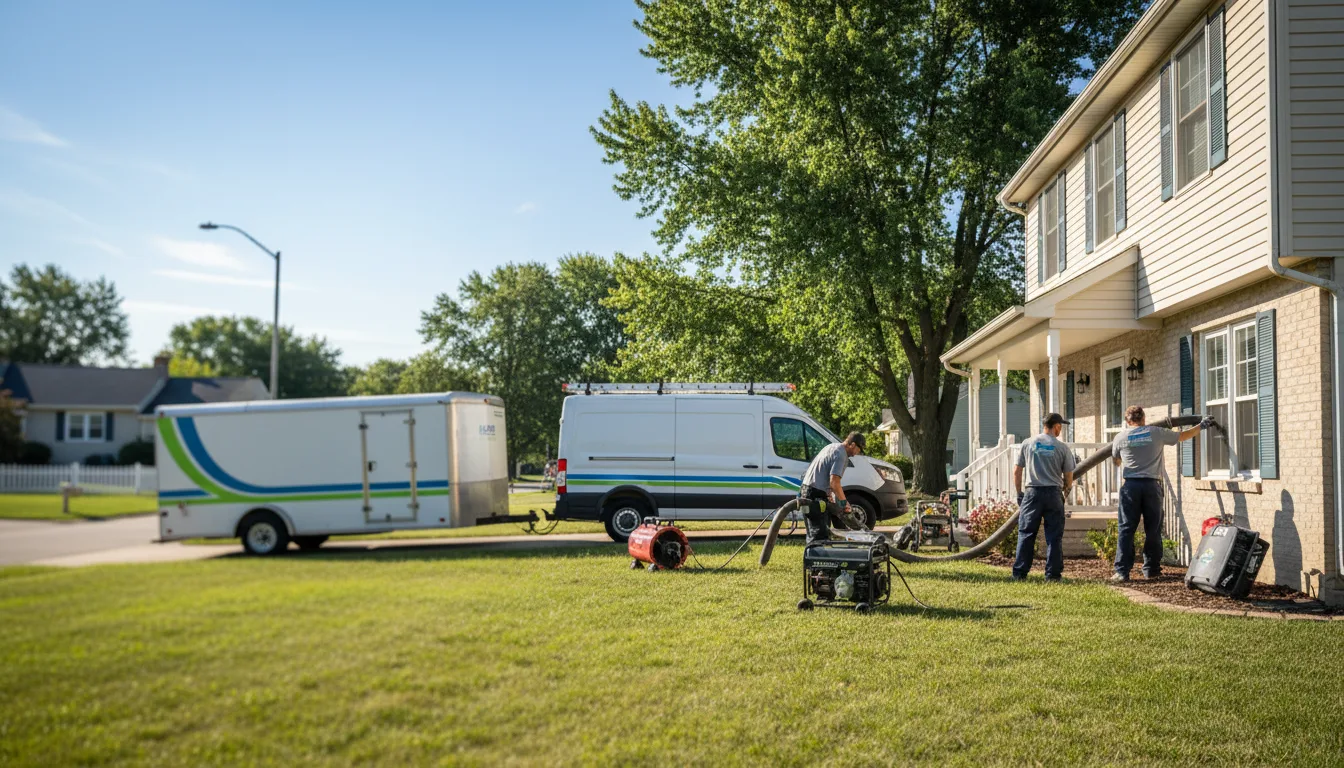 Flooded Basement Restoration And Cleanup With Repair in Spencer, WI near me